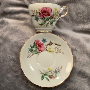 Vintage Regency English bone china cup and saucer made in England